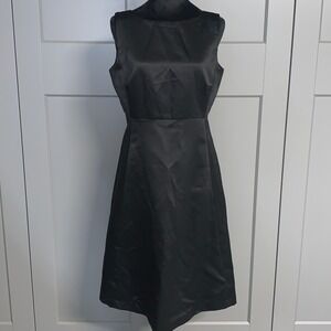 Cynthia Howie Black Sleeveless Midi‎ Dress Cocktail Party Career Womens 6 Sheath
